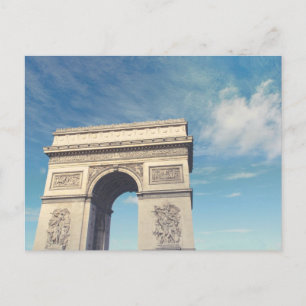 Cartão Postal De Festividades Arco do Triunfo Paris
