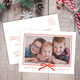 Cartão Postal De Festividades Arco Vermelho Moderno Desenhado À Mão Uma Foto