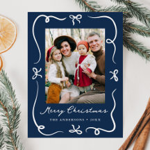 Arcos Desenhados à Mão Caprichosos Foto de Natal A