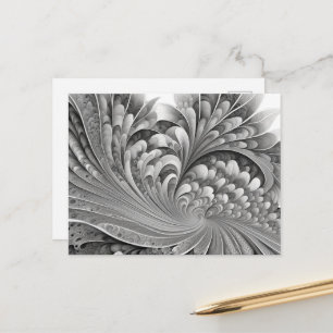 Cartão Postal De Festividades arte abstrata flor