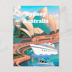 Cartão Postal De Festividades Arte de cartão-postal de viagem de Sydney Austráli