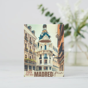 Cartão Postal De Festividades Arte de Parede Viagem Madrid, Arte de Viagem Espan