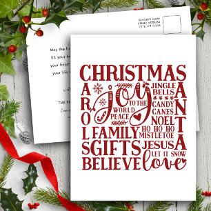 Cartão Postal De Festividades Arte do metrô de Natal Minimalista Simples Dive