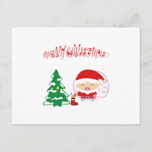 Cartão Postal De Festividades árvore de Natal