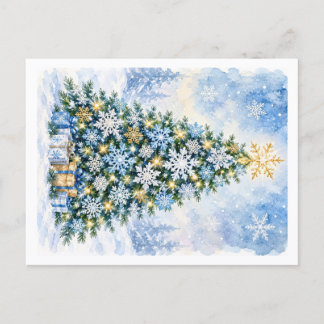 Cartão Postal De Festividades árvore de Natal