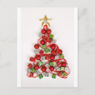 Cartão Postal De Festividades Árvore de Natal