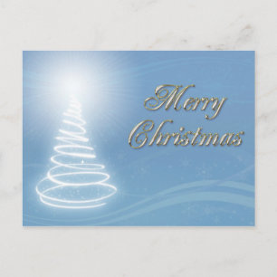 Cartão Postal De Festividades Árvore de Natal abstrato