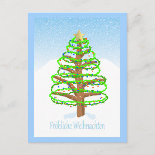 Cartão Postal De Festividades Árvore de Natal - Cartão-postal alemão