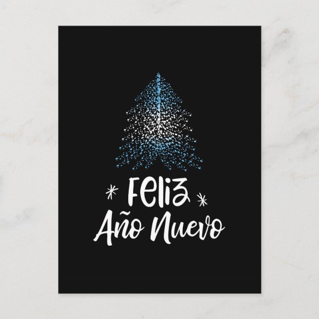 Cartão Postal De Festividades Árvore de Natal com a bandeira da Argentina Ano No (Frente)