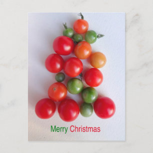 Cartão Postal De Festividades Árvore de Natal de Tomate Postcard 2016