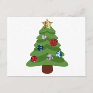 Cartão Postal De Festividades árvore de natal emoji