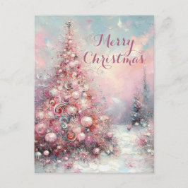 Cartão Postal De Festividades Árvore de Natal Impressionante e Impressionante