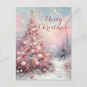 Cartão Postal De Festividades Árvore de Natal Impressionante e Impressionante