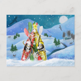 Cartão Postal De Festividades Árvore de Natal Kayak - Maravilhas da Natureza