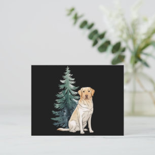 Cartão Postal De Festividades Árvore de Natal para Cachorro Festa Amante de Cach