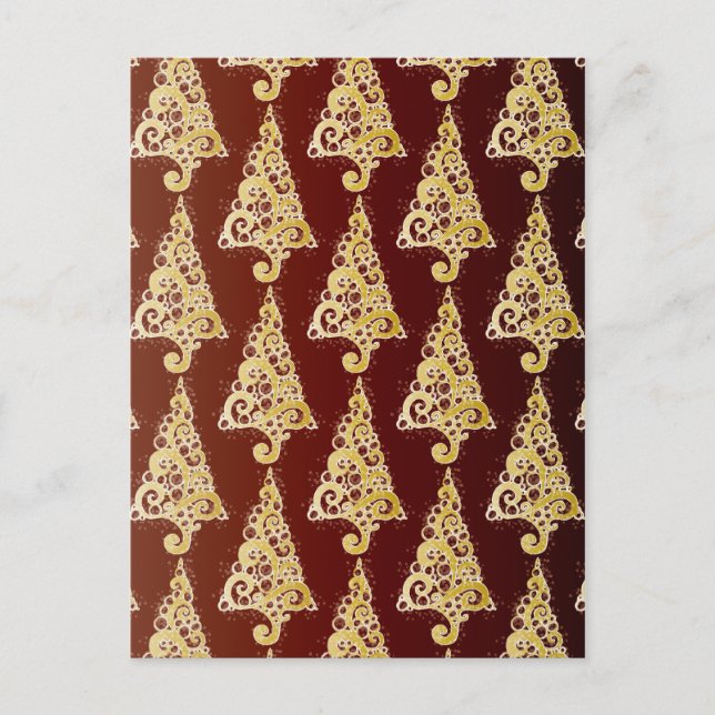 Cartão Postal De Festividades Árvore de Natal Sparkly (Frente)