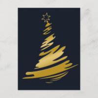 Árvore Dourada de Natal azul