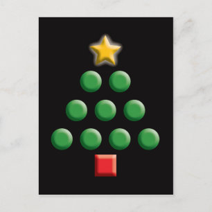 Cartão Postal De Festividades Árvore Gráfica de Natal