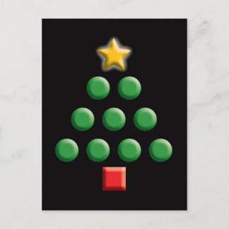 Cartão Postal De Festividades Árvore Gráfica de Natal