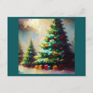 Cartão Postal De Festividades Árvore Natal 2