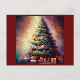 Cartão Postal De Festividades Árvore Natal 3