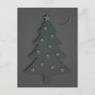Cartão Postal De Festividades Árvore Natal Noir