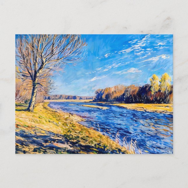 Cartão Postal De Festividades Árvore por um Primavera silencioso (Frente)