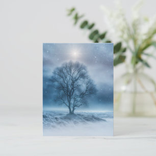 Cartão Postal De Festividades Árvore Solstício de inverno no Feriado Pagan da Ne