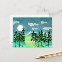 Árvores de Natal ao Luar