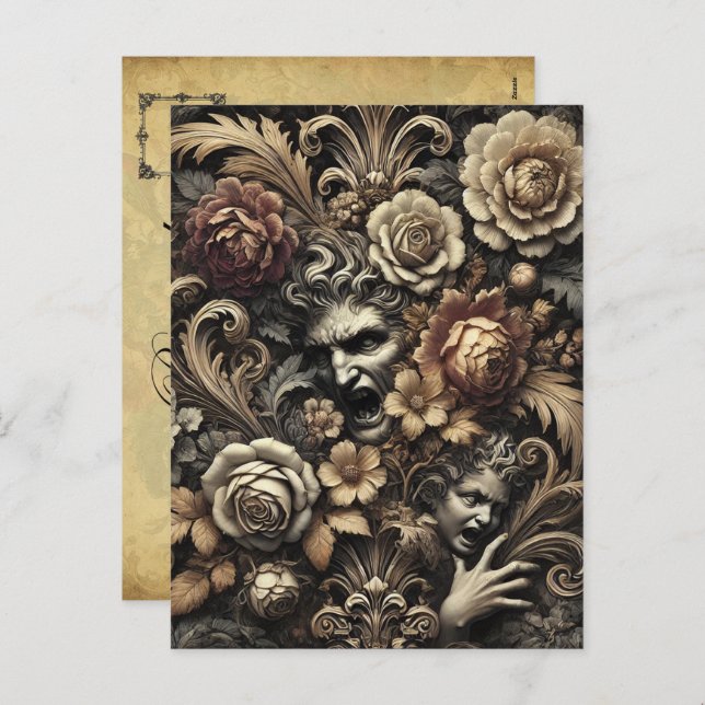 Cartão Postal De Festividades As Sementes Que Vemos - Vitoriano Gótico (Frente/Verso)