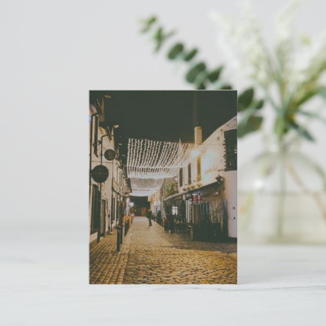 Cartão Postal De Festividades Ashton Lane, Glasgow, Escócia (Em pé/Frente)