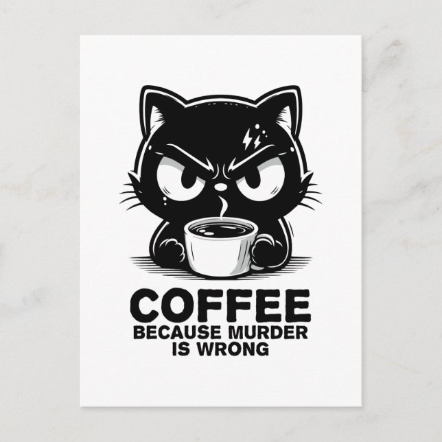 Cartão Postal De Festividades Assassinato está errado (Frente)