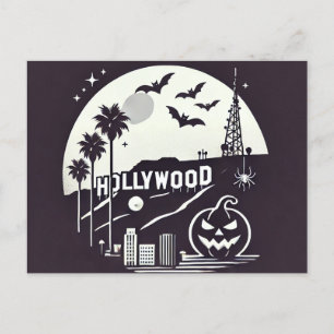 Cartão Postal De Festividades Assustador Halloween de Los Angeles