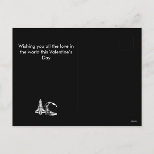 Cartão Postal De Festividades astronauta, feliz dia dos namorados personalize o 