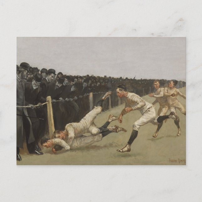 Cartão Postal De Festividades Aterragem, Yale contra Princeton, dia da acção de (Frente)