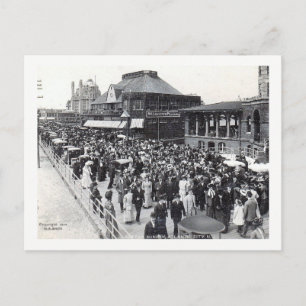 Cartão Postal De Festividades Atlantic City, Nova Jersey, Páscoa domingo, Vintag