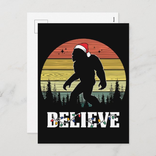 Cartão Postal De Festividades Atlas Space Christmas Retro Humor 2025 (Frente/Verso)