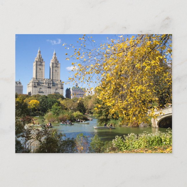 Cartão Postal De Festividades Autumn in New York, Thanksgiving (Frente)