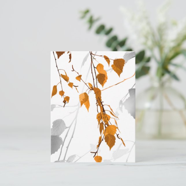 Cartão Postal De Festividades Autumn Leaves 2 (Em pé/Frente)