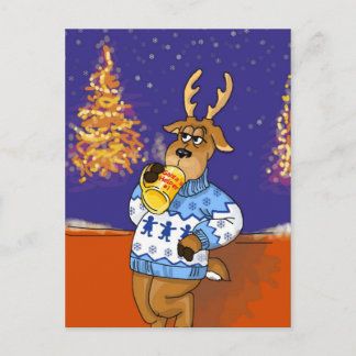 Cartão Postal De Festividades Auxiliar dos papais noeis nº 1