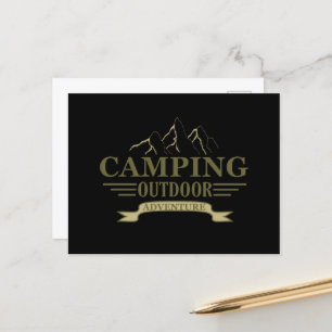Cartão Postal De Festividades aventura de acampamento