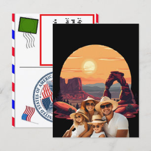 Cartão Postal De Festividades Aventura Personalizada de Viagem ao Parque Naciona