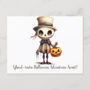 Cartão Postal De Festividades Aventuras de Halloween Ghoul-tastic Await Hallowee