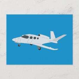 Cartão Postal De Festividades Avião Jet