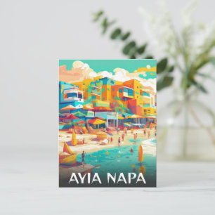 Cartão Postal De Festividades Ayia Napa turista de Chipre