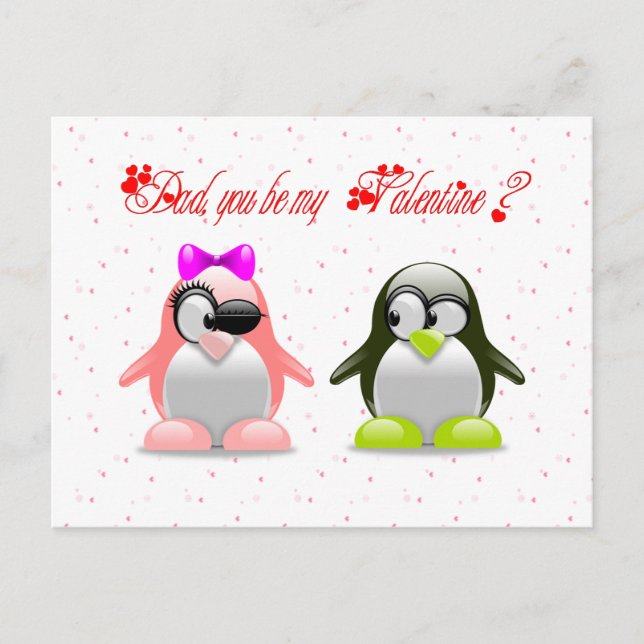 Cartão Postal De Festividades Baby : my first Valentine - (Frente)