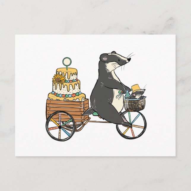 Cartão Postal De Festividades Badger (Frente)