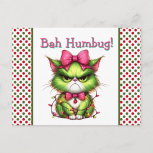 Cartão Postal De Festividades Bah Humbug 