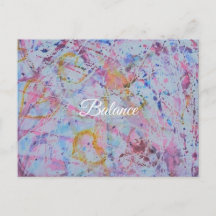 ​"Balance" Abstract Watercolor & Wax Resistance