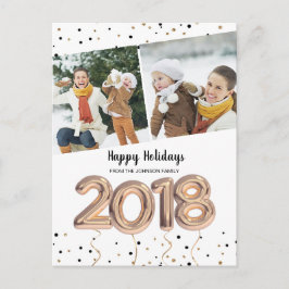 Cartão Postal De Festividades Balão 2018 | Postais | Ano Novo